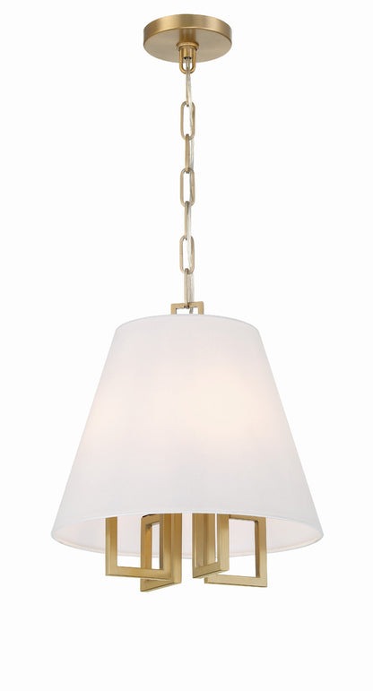 Crystorama Libby Langdon for Crystorama Westwood 4 Light Vibrant Gold Mini Chandelier 2254-VG