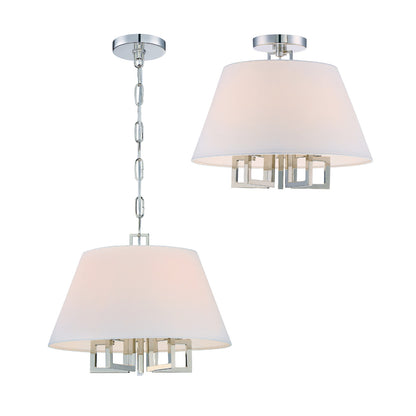 Crystorama Libby Langdon for Crystorama Westwood 5 Light Polished Nickel Mini Chandelier 2255-PN