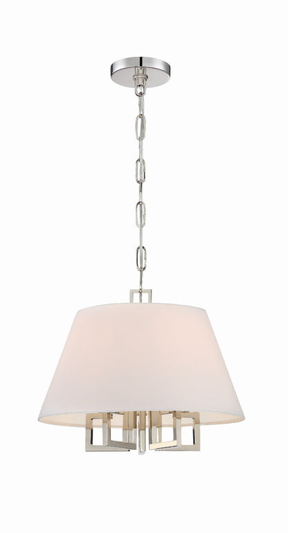 Crystorama Libby Langdon for Crystorama Westwood 5 Light Polished Nickel Mini Chandelier 2255-PN