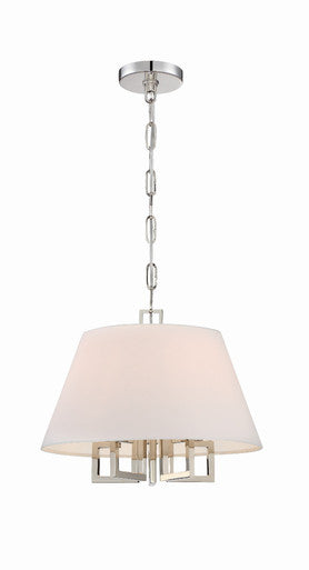 Crystorama Libby Langdon for Crystorama Westwood 5 Light Polished Nickel Mini Chandelier 2255-PN