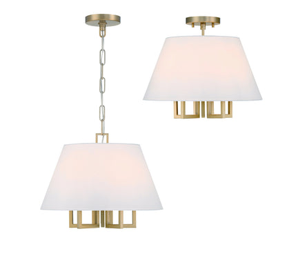 Crystorama Libby Langdon for Crystorama Westwood 5 Light Vibrant Gold Mini Chandelier 2255-VG