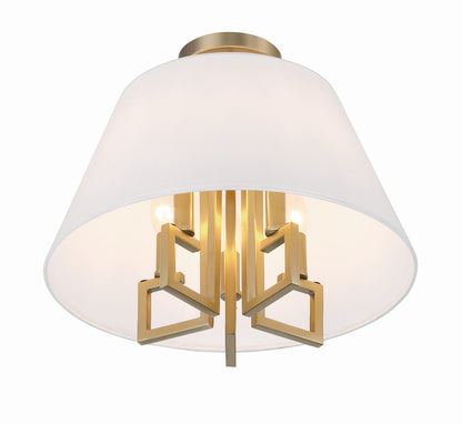 Crystorama Libby Langdon for Crystorama Westwood 5 Light Vibrant Gold Ceiling Mount 2255-VG_CEILING