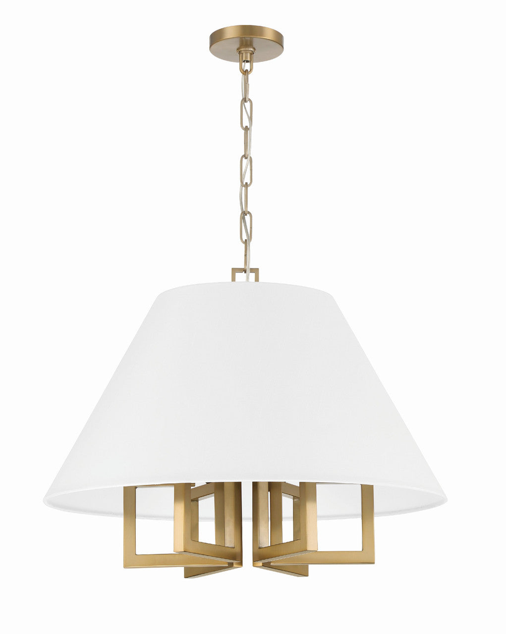 Crystorama Libby Langdon for Crystorama Westwood 6 Light Vibrant Gold Chandelier 2256-VG