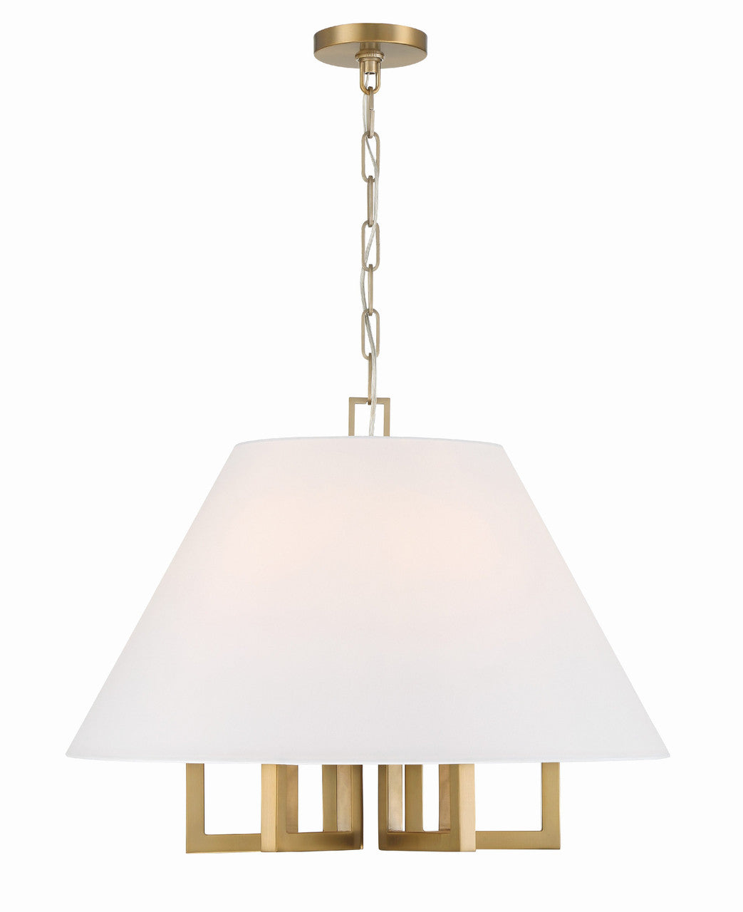 Crystorama Libby Langdon for Crystorama Westwood 6 Light Vibrant Gold Chandelier 2256-VG