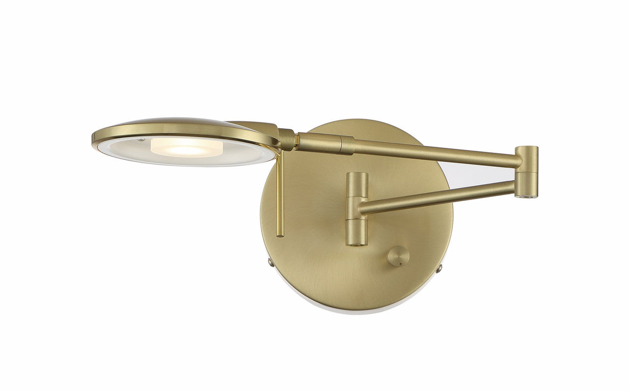 Arnsberg Dessau Turbo Wall Sconce in Satin Brass 225870108