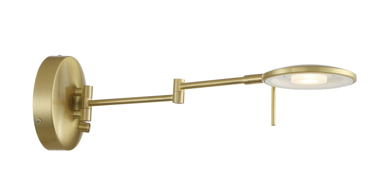 Arnsberg Dessau Turbo Wall Sconce in Satin Brass 225870108