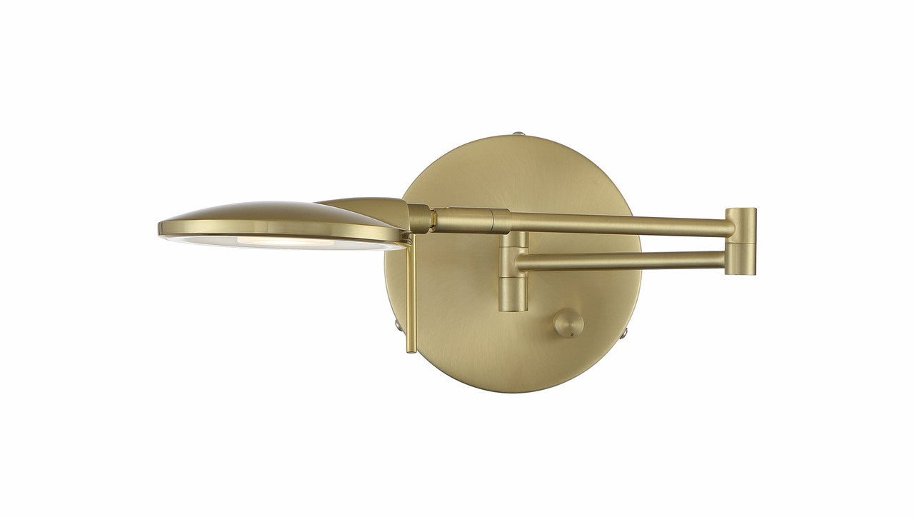 Arnsberg Dessau Turbo Wall Sconce in Satin Brass 225870108