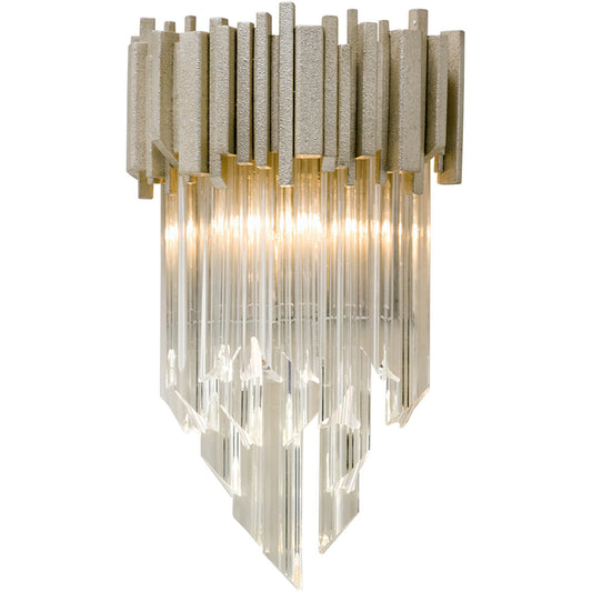 Corbett Lighting Mystique Wall Sconce in Modern Silver Leaf 226-11