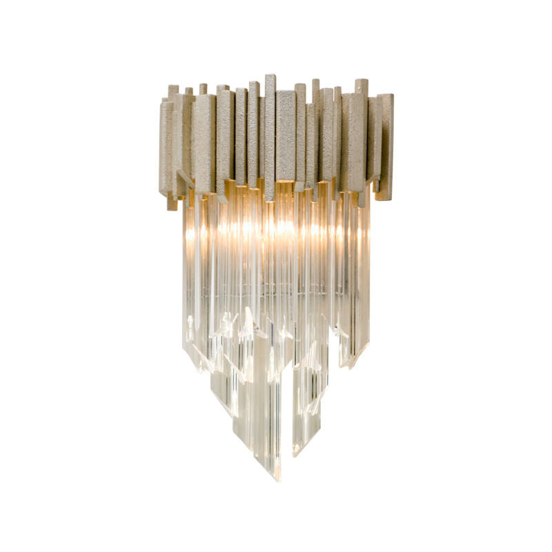 Corbett Lighting Mystique Wall Sconce in Modern Silver Leaf 226-11