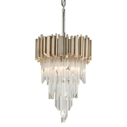 Corbett Lighting Mystique Pendant in Modern Silver Leaf 226-43