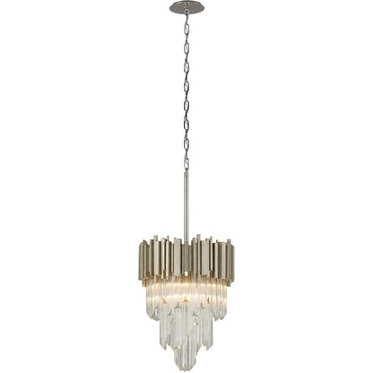 Corbett Lighting Mystique Pendant in Modern Silver Leaf 226-44