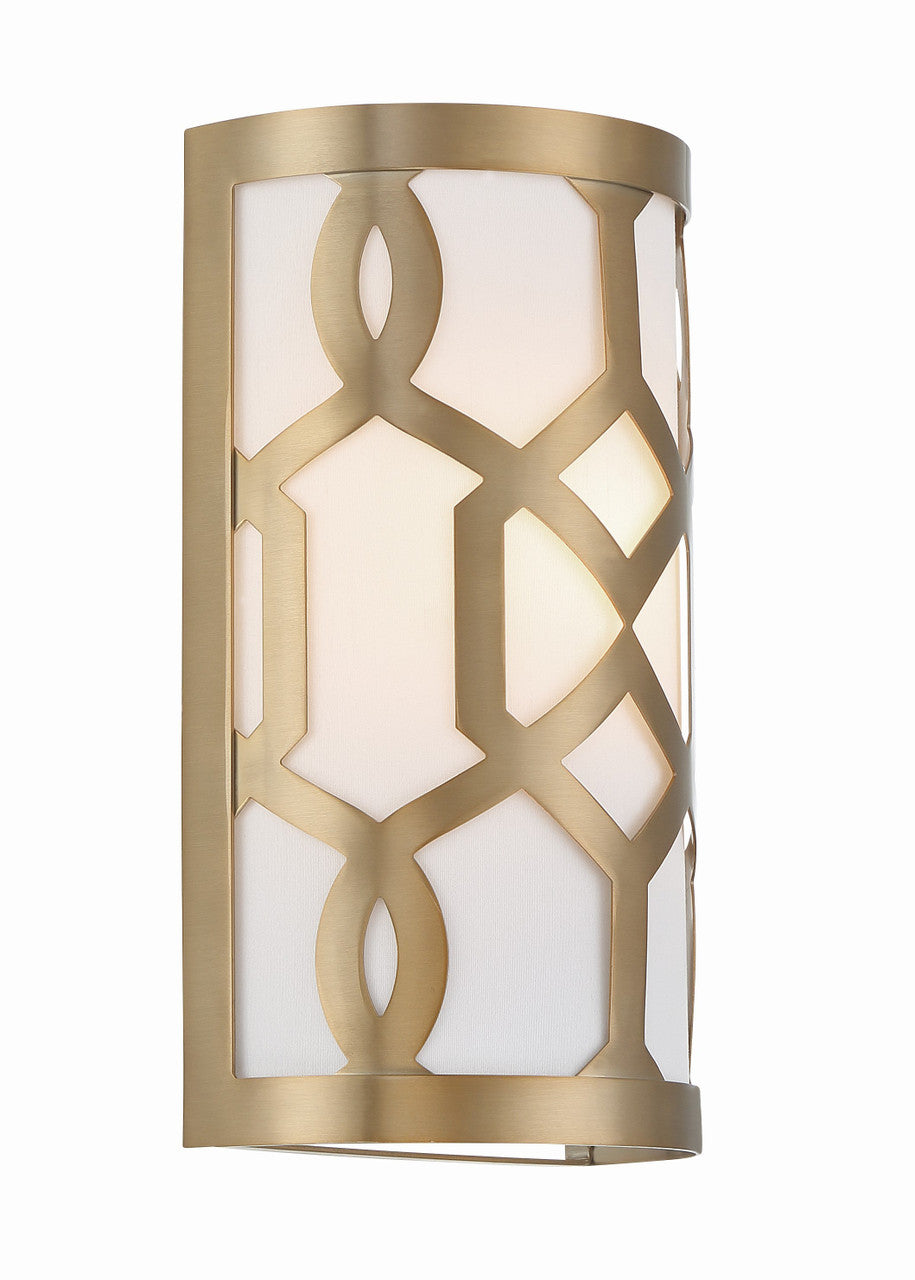 Crystorama Libby Langdon for Crystorama Jennings 1 Light Aged Brass Wall Mount 2262-AG