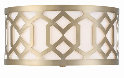 Crystorama Libby Langdon for Crystorama Jennings 3 Light Aged Brass Ceiling Mount 2263-AG