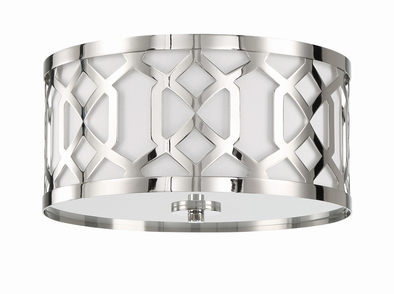 Crystorama Libby Langdon for Crystorama Jennings 3 Light Polished Nickel Ceiling Mount 2263-PN