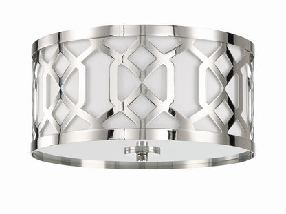 Crystorama Libby Langdon for Crystorama Jennings 3 Light Polished Nickel Ceiling Mount 2263-PN