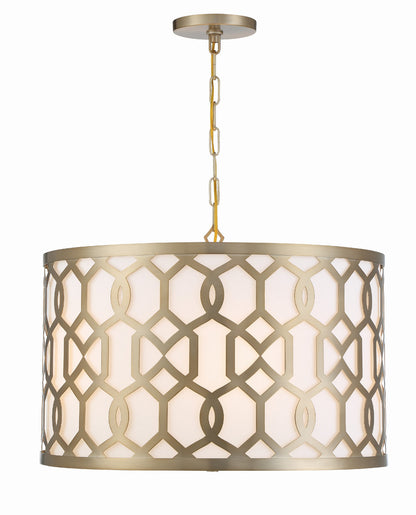 Crystorama Libby Langdon for Crystorama Jennings 5 Light Aged Brass Chandelier 2266-AG