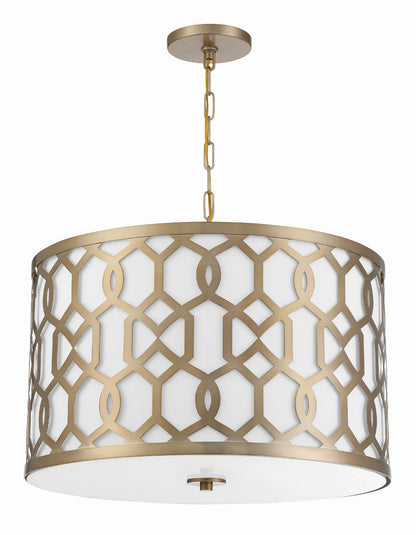 Crystorama Libby Langdon for Crystorama Jennings 5 Light Aged Brass Chandelier 2266-AG