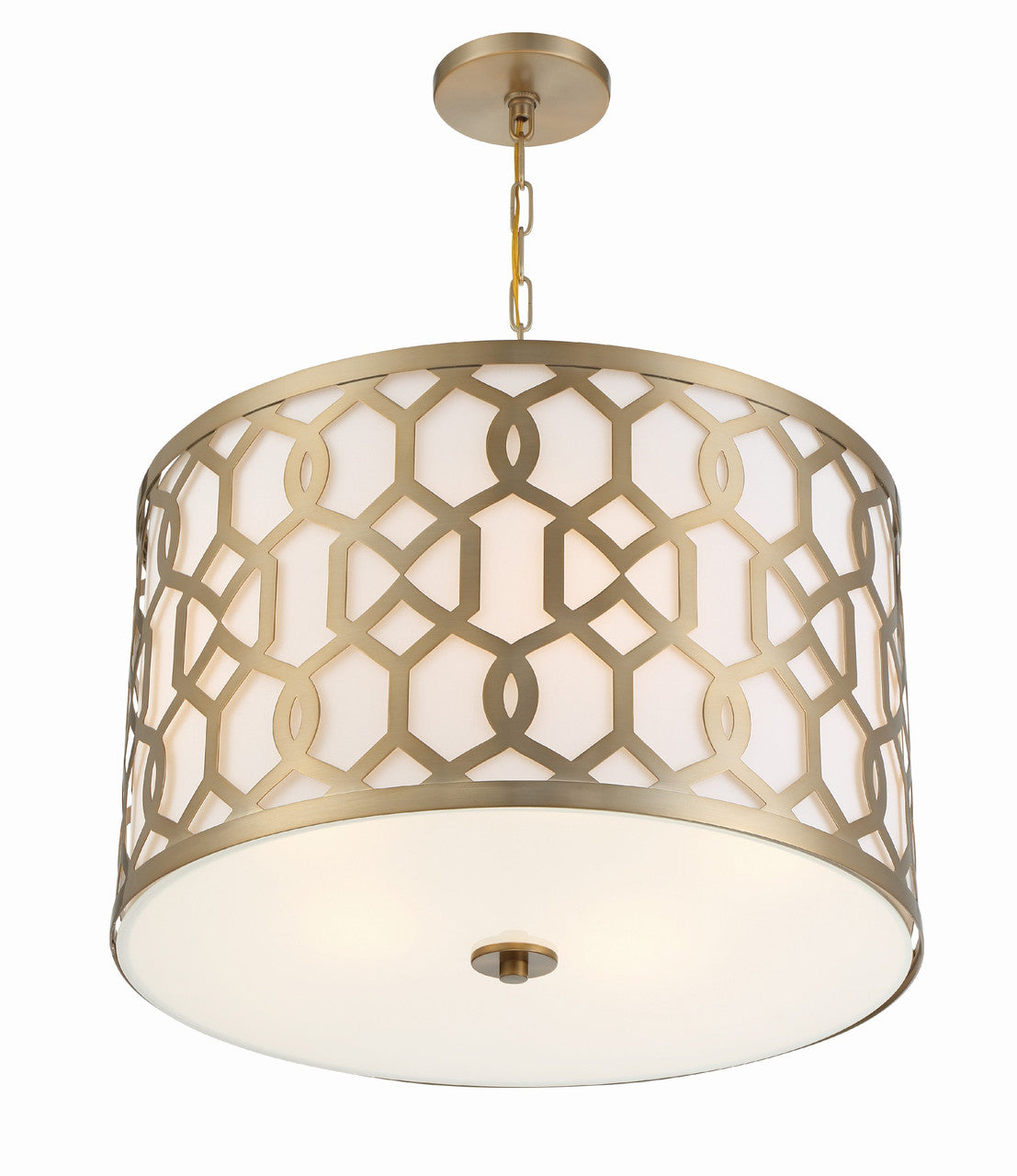 Crystorama Libby Langdon for Crystorama Jennings 5 Light Aged Brass Chandelier 2266-AG