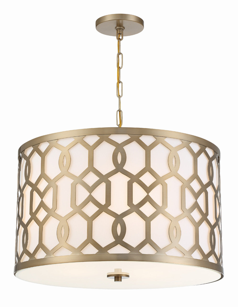 Crystorama Libby Langdon for Crystorama Jennings 5 Light Aged Brass Chandelier 2266-AG