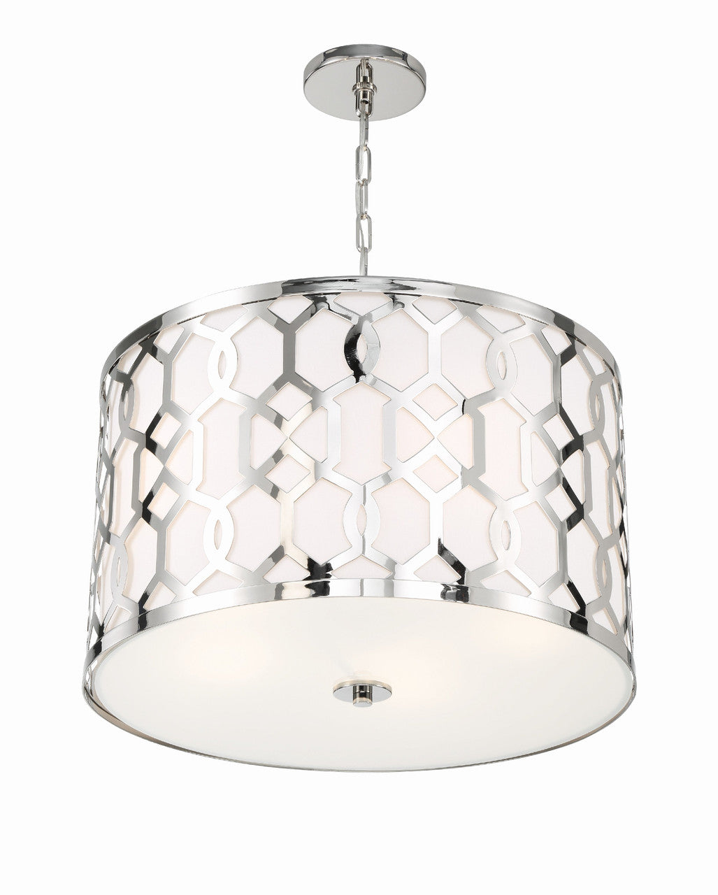 Crystorama Libby Langdon for Crystorama Jennings 5 Light Polished Nickel Chandelier 2266-PN