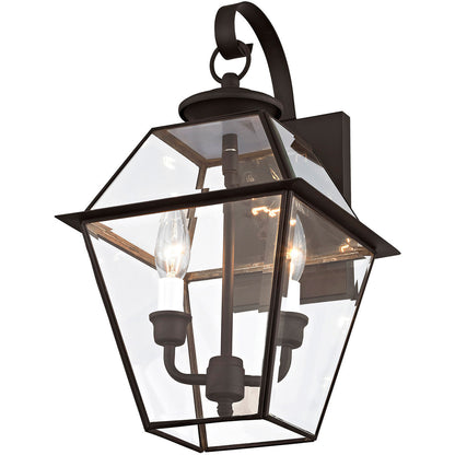 Livex Lighting Westover Collection 2 Light Bronze Outdoor Wall Lantern in Bronze 2281-07