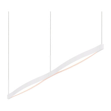 Sonneman Lighting Ola™ Double Linear LED Pendant in Satin White 22QWCL02120PHA