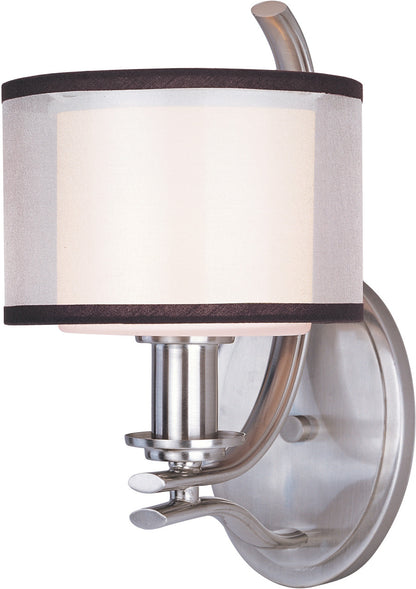 Maxim Orion 1-Light Wall Sconce in Satin Nickel 23038SWSN