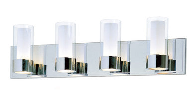 Maxim Silo 4-Light Bath Vanity in Polished Chrome 23074CLFTPC