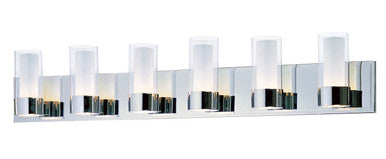 Maxim Silo 6-Light Bath Vanity in Polished Chrome 23076CLFTPC