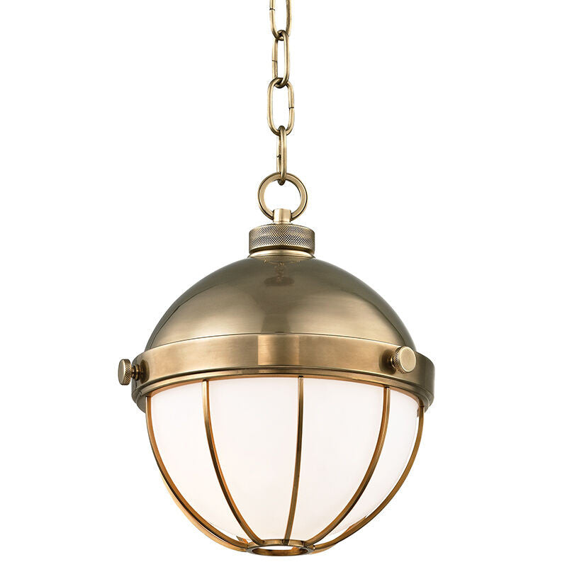 Hudson Valley Lighting Sumner Pendant in Aged Brass 2309-AGB