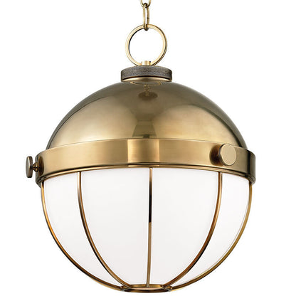 Hudson Valley Lighting Sumner Pendant in Aged Brass 2315-AGB