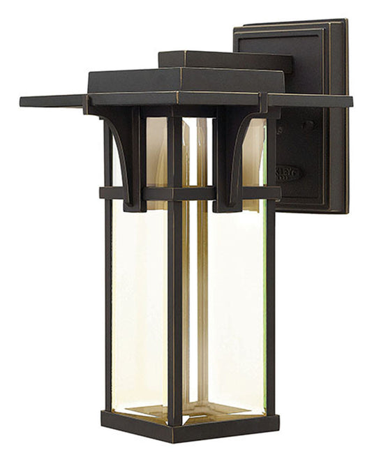 Hinkley Lighting Manhattan Small Wall Mount Lantern Oil Rubbed Bronze Integrated LED Bulb(s) 2320OZ-LED