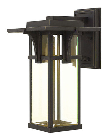 Hinkley Lighting Manhattan Medium Wall Mount Lantern Oil Rubbed Bronze Integrated LED Bulb(s) 2324OZ-LED