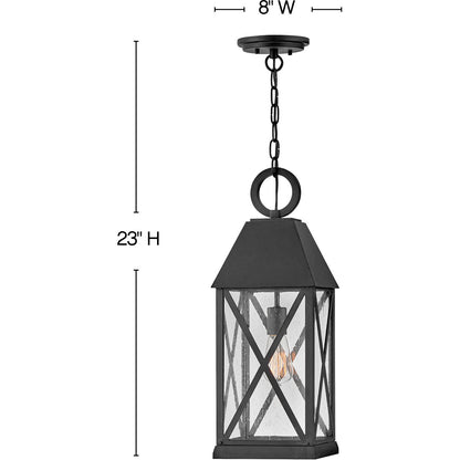 Hinkley Lighting Briar Large Hanging Lantern Museum Black 23302MB