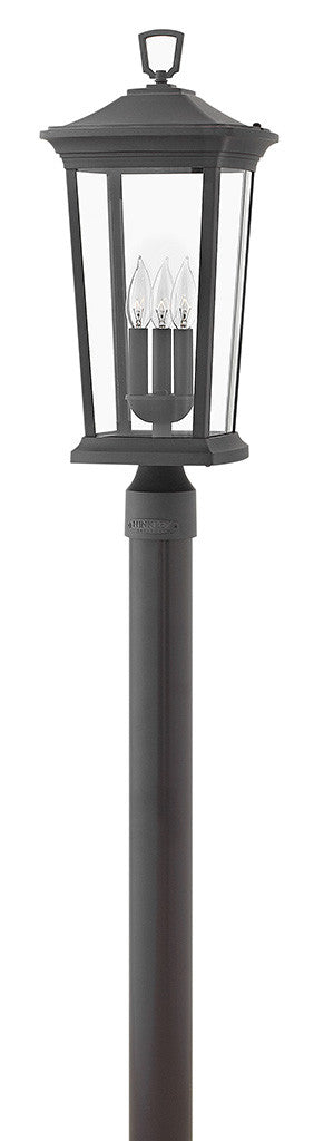 Hinkley Lighting Bromley Large Post Top or Pier Mount Lantern Museum Black LED Bulb(s) Included 2361MB-LL