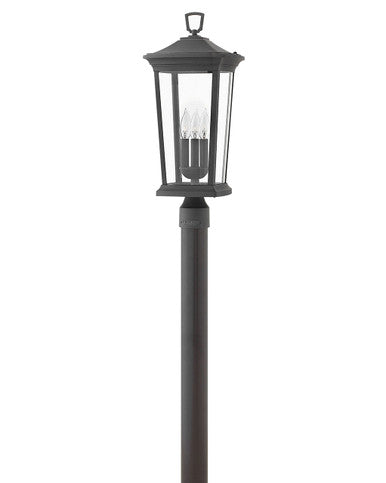 Hinkley Lighting Bromley Large Post Top or Pier Mount Lantern 12v Museum Black Low Voltage 12V LED Bulb(s) Included 2361MB-LV