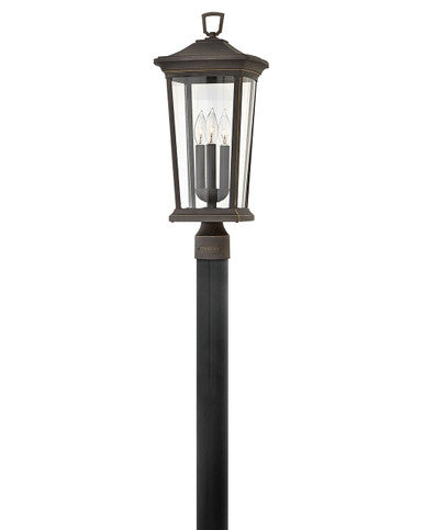 Hinkley Lighting Bromley Large Post Top or Pier Mount Lantern 12v Oil Rubbed Bronze Low Voltage 12V LED Bulb(s) Included 2361OZ-LV