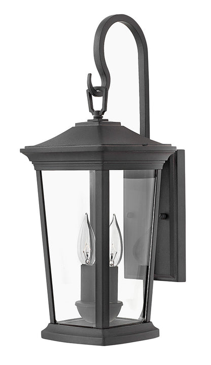 Hinkley Lighting Bromley Medium Wall Mount Lantern Museum Black 2364MB