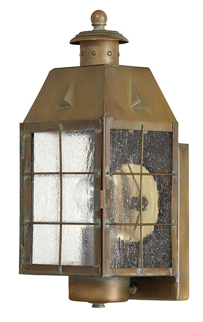 Hinkley Lighting Nantucket Medium Wall Mount Lantern Aged Brass 2370AS