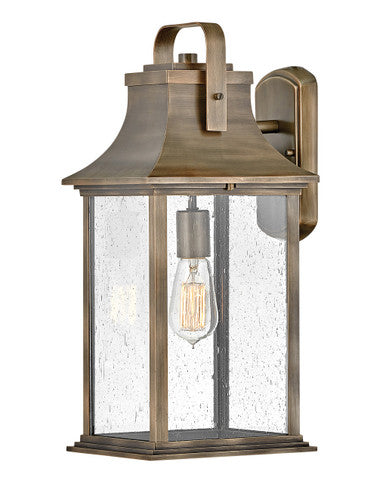 Hinkley Lighting Grant Large Wall Mount Lantern Burnished Bronze 2395BU