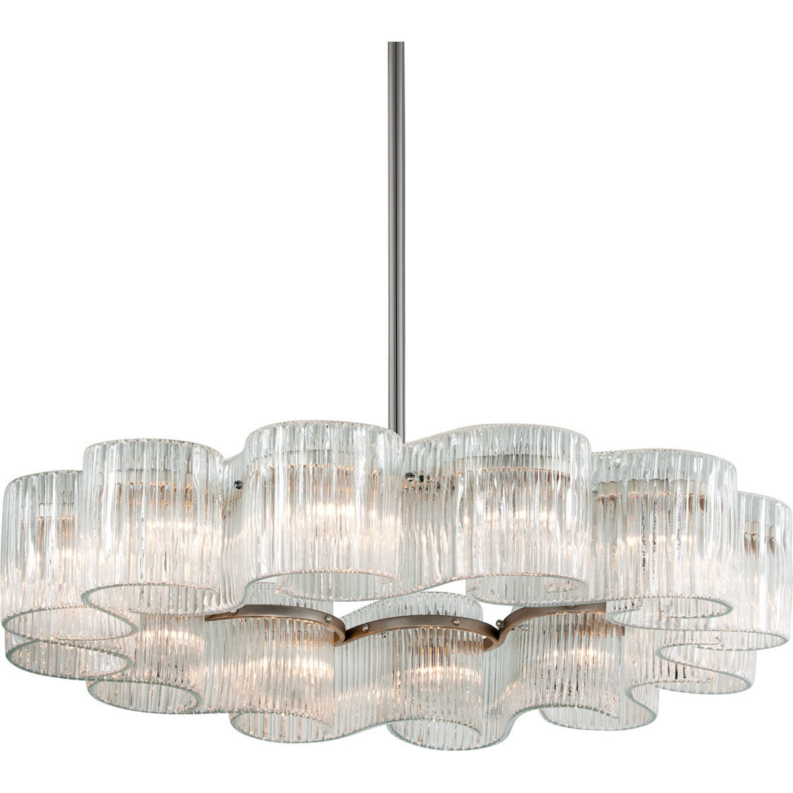 Corbett Lighting Circo Chandelier in Warm Silver Leaf 240-412-WSL