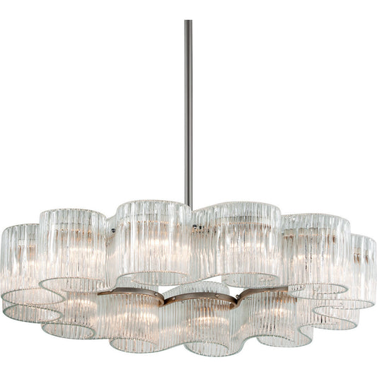 Corbett Lighting Circo Chandelier in Warm Silver Leaf 240-412-WSL