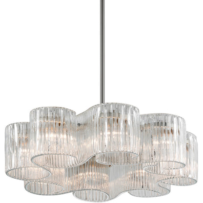 Corbett Lighting Circo Chandelier in Satin Silver Leaf 240-48