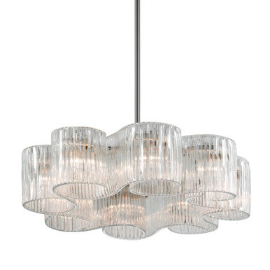 Corbett Lighting Circo Chandelier in Satin Silver Leaf 240-48