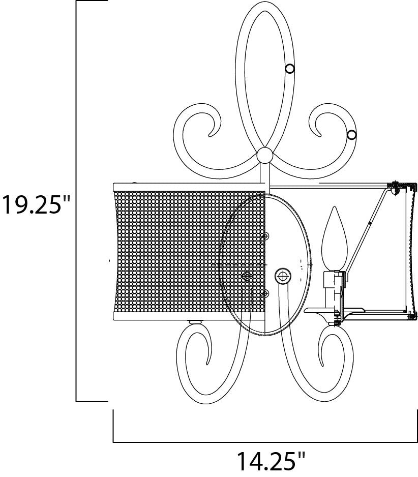 Maxim Alexander 2-Light Wall Sconce in Umber Bronze 24168SBUB