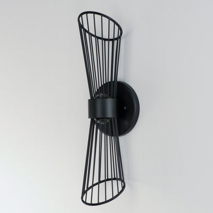 Maxim Zeta LED Wall Sconce in Black 24171BK