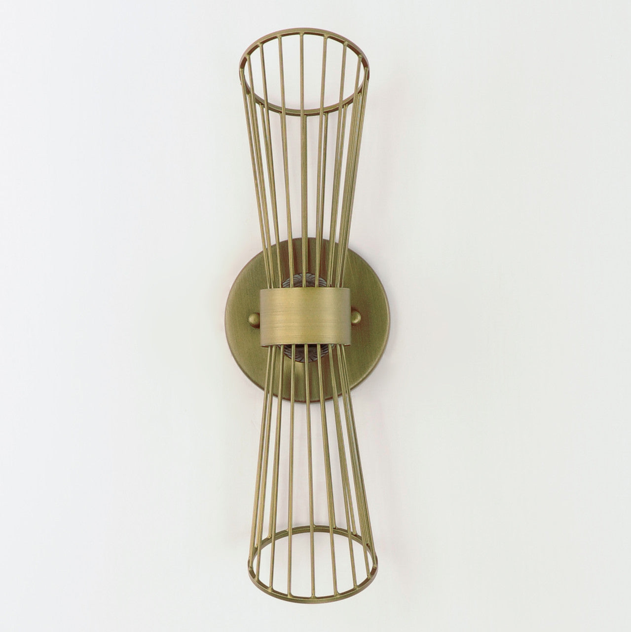 Maxim Zeta LED Wall Sconce in Natural Aged Brass 24171NAB