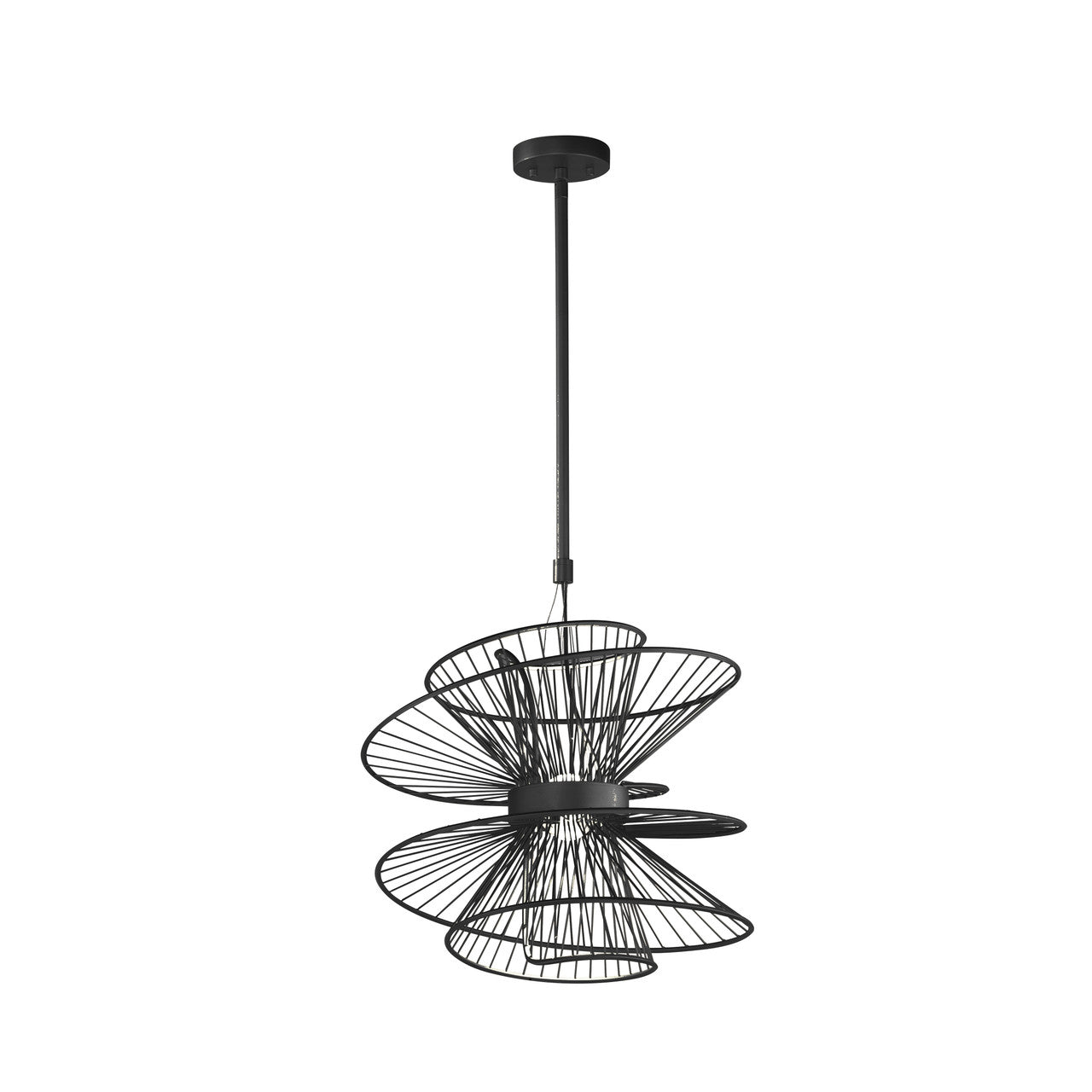 Maxim Zeta Medium LED Pendant in Black 24174BK