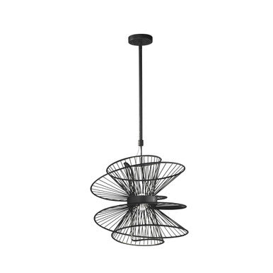 Maxim Zeta Medium LED Pendant in Black 24174BK