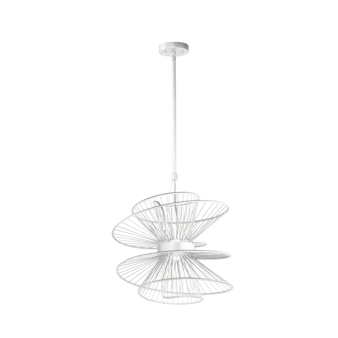 Maxim Zeta Medium LED Pendant in Matte White 24174MW